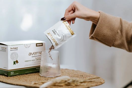Avemar Fermented Wheat Germ Extract Powdered Drink Mix with Stevia